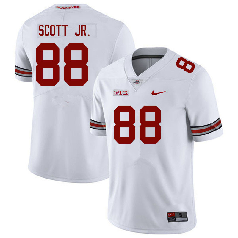 Men #88 Gee Scott Jr. Ohio State Buckeyes College Football Jerseys Sale-White